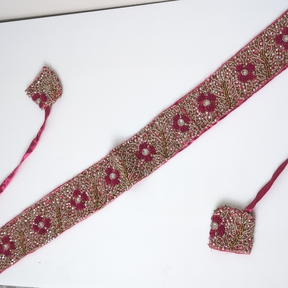 Anthropologie Beaded Belt 67" long - Picture 5 of 9